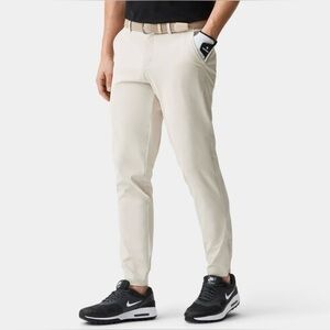 Macade Golf Trousers - Tech Jogger Pant - Ivory AW24 Size 42L Slim Fit